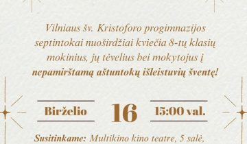 kvietimas i 8 kl svente