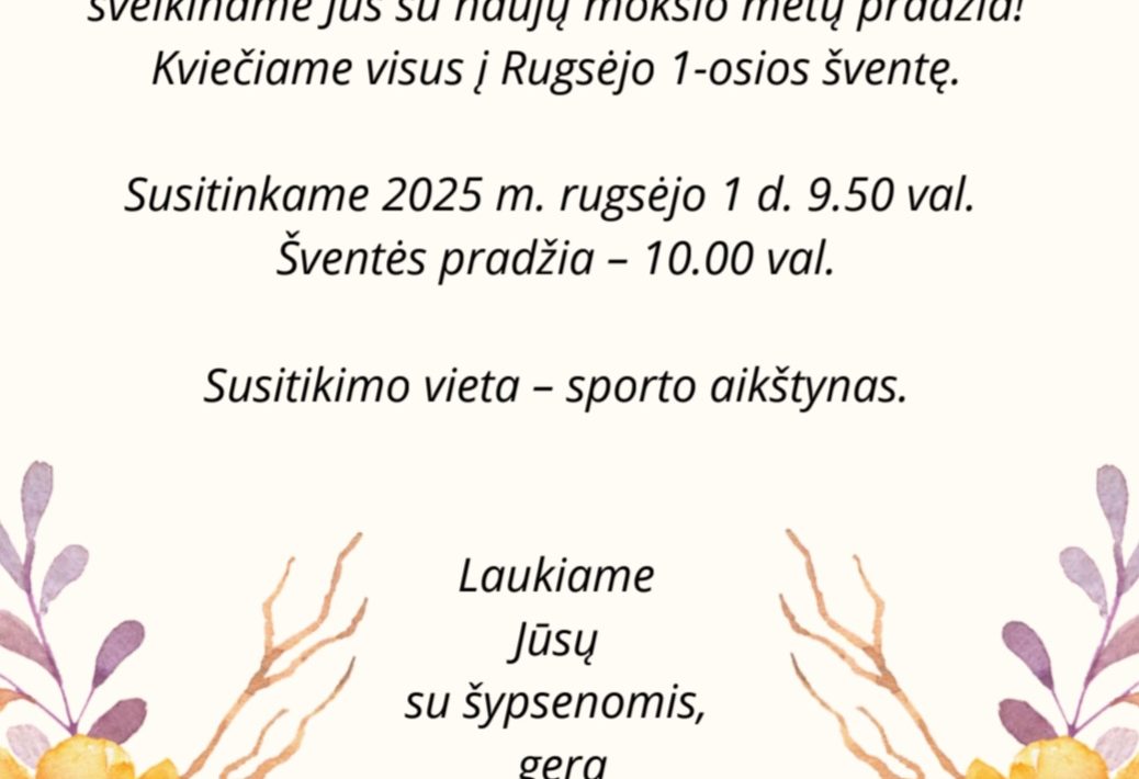 Rugsėjo pirmoji