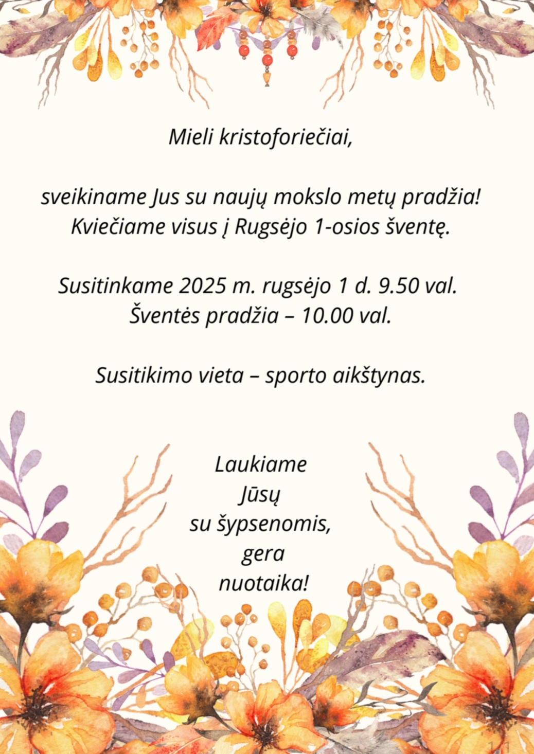 Rugsėjo pirmoji