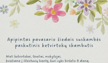 Kviečiame į ketvirtų klasių mokinių išleistuvių šventę